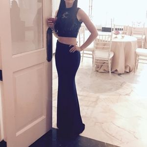 Navy Prom dress set